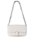 Mini Pillow, £95, Handbags, White, Leather, Front view